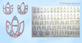 1930s Uncut Betty Burton Vintage Monogram Letters Embroidery Transfer 1800