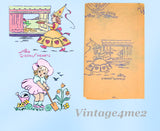 1930s Betty Burton Hot Iron Embroidery Transfer 1977 Uncut Nursery Rhyme Motifs