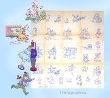 1930s Betty Burton Hot Iron Embroidery Transfer 1977 Uncut Nursery Rhyme Motifs
