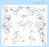 1930s Beautiful Pillowcase Uncut Betty Burton Embroidery Transfer 2014 Original
