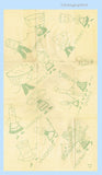 1940s Vintage Betty Burton D Uncut Anthropomorphic  Embroidery Transfer Original