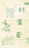 1940s Darlin Betty Burton Embroidery Uncut Transfer Tiny Toddlers Nursery Motifs