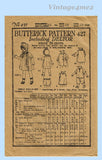 1920s Vintage Butterick Sewing Pattern 427 26 Inch Little Girl Doll Clothes Set