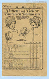 Butterick 4378: 1920s Darling Rare Baby Bonnet Sz 6 Mos Vintage Sewing Pattern