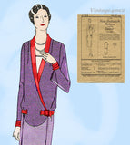 Butterick 1723: 1920s Rare Misses Flapper Dress Size 36 B Vintage Sewing Pattern