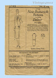 Butterick 1723: 1920s Rare Misses Flapper Dress Size 36 B Vintage Sewing Pattern