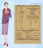 Butterick 1723: 1920s Rare Misses Flapper Dress Size 36 B Vintage Sewing Pattern