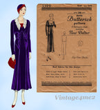 Butterick 3399: 1930s Uncut Misses Flapper Dress Sz 44 B Vintage Sewing Pattern