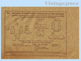 Butterick 416: 1920s Rare 14 Inch Little Girl Doll Clothes Set Vintage Sewing Pattern