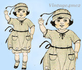 Butterick 416: 1920s Rare 14 Inch Little Girl Doll Clothes Set Vintage Sewing Pattern