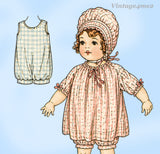 Butterick 419: 1920s Rare 14 Inch Little Girl Doll Clothes Set Vintage Sewing Pattern
