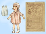 Butterick 419: 1920s Rare 14 Inch Little Girl Doll Clothes Set Vintage Sewing Pattern
