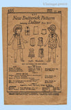 1930s Vintage Butterick Sewing Pattern 435 Rare 20 in Patsy Doll Clothes Set
