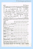 1930s Vintage Butterick Sewing Pattern 450 Cute 24 in Little Girl Doll Clothes Set