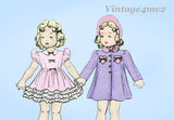 1930s Vintage Butterick Sewing Pattern 452 Cute 24 in Little Girl Doll Clothes Set