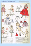 1940s Vintage Butterick Sewing Pattern 4732 Cute 14 Inch Little Girl Doll Clothes Set