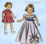 1940s Vintage Butterick Sewing Pattern 4732 Cute 14 Inch Little Girl Doll Clothes Set