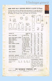 1950s Vintage Butterick Sewing Pattern 6348 Cute 22 Inch Baby Doll Clothes Set