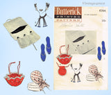 Butterick 6764: 1950s Cute Misses Slippers Travel & Gift Set Vintage Sewing Pattern