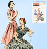 Butterick 6946: 1950s Misses Cocktail Dress Size 36 B Vintage Sewing Pattern