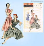Butterick 6946: 1950s Misses Cocktail Dress Size 36 B Vintage Sewing Pattern
