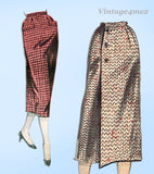 Butterick 8265: 1950s Uncut Misses Pencil Skirt Sz 24.5W Vintage Sewing Pattern