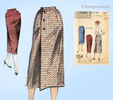 Butterick 8265: 1950s Uncut Misses Pencil Skirt Sz 24.5W Vintage Sewing Pattern