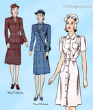1940s Vintage Singer Manikin Doll Clothes Sewing Pattern Butterick Designs Set 4 WAC WAVES
