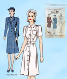 1940s Vintage Singer Manikin Doll Clothes Sewing Pattern Butterick Designs Set 4 WAC WAVES