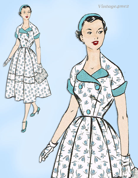 Mail Order D2194: 1950s Misses Dress & Jacket Sz 34 B Vintage Sewing Pattern