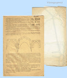 1910s Vintage Butterick Embroidery Transfer 10348 Rare Uncut Dress Collar Motifs