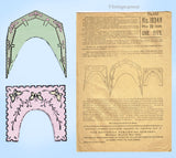 1910s Vintage Butterick Embroidery Transfer 10348 Rare Uncut Dress Collar Motifs