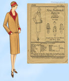 1920s Vintage Butterick Sewing Pattern 1346 Uncut Plus Size Flapper Coat 40 Bust