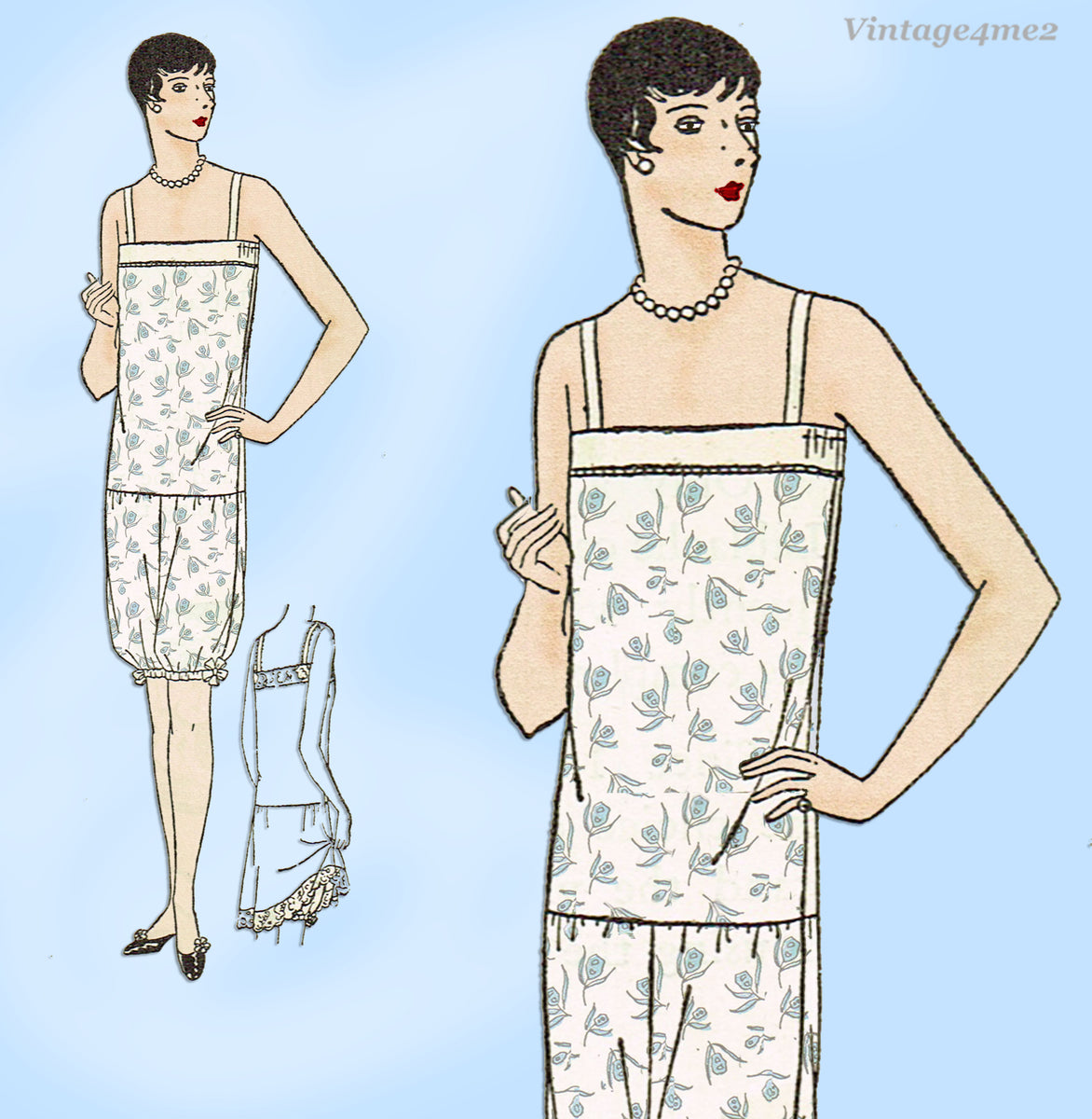 Butterick 1500: 1920s Uncut Misses Cami-Bockers Vintage Sewing Pattern ...