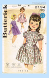 1960s Vintage Butterick Pattern 2194 Uncut Toddler Girls Princess Dress Sz 6