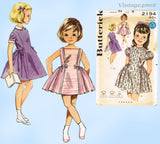 1960s Vintage Butterick Pattern 2194 Uncut Toddler Girls Princess Dress Sz 6