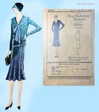 Butterick 2234: 1920s Uncut Misses Flapper Dress Sz 35 B Vintage Sewing Pattern