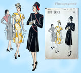 Butterick 3912: 1940s Uncut Misses Street Dress Sz 36 B Vintage Sewing Pattern