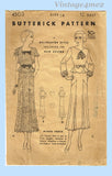 1930s Vintage Butterick Sewing Pattern 4503 Misses Peplum Dress Size 32 Bust