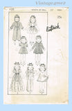 1930s Vintage Butterick Sewing Pattern 456 Sweet 20in Little Girl Doll Clothes Set