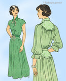 Butterick 4610: 1940s Stylish Misses Street Dress Sz 34 B Vintage Sewing Pattern