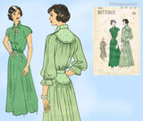 Butterick 4610: 1940s Stylish Misses Street Dress Sz 34 B Vintage Sewing Pattern