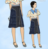 Butterick 4695: 1930s Girls Skirt with Underbody Size 12 Vintage Sewing Pattern