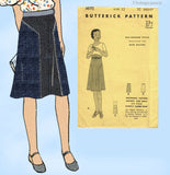 Butterick 4695: 1930s Girls Skirt with Underbody Size 12 Vintage Sewing Pattern