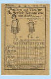 Butterick 4764: 1920s Rare Little Girls Party Dress Sz 7 Vintage Sewing Pattern