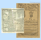 Butterick 4764: 1920s Rare Little Girls Party Dress Sz 7 Vintage Sewing Pattern