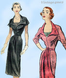 Butterick 5359: 1950s Misses Draped Afternoon Dress 32 B Vintage Sewing Pattern