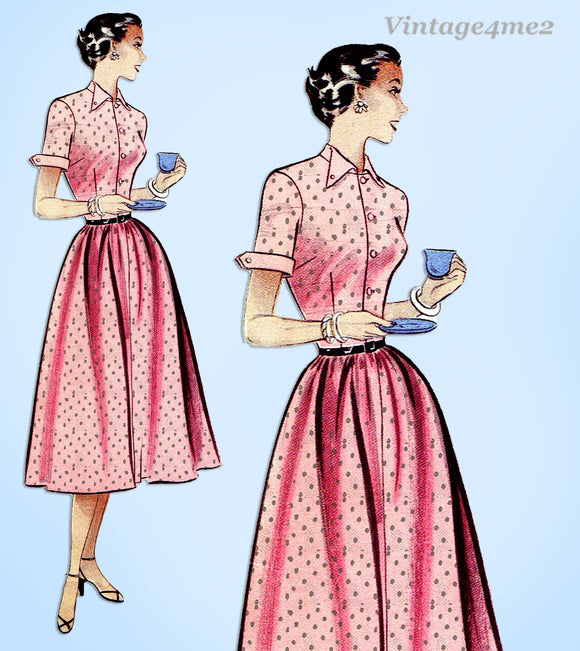 Butterick 5900: 1950s Misses Susie Stephens Dress Sz 33 B Vintage Sewing Pattern