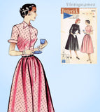Butterick 5900: 1950s Misses Susie Stephens Dress Sz 33 B Vintage Sewing Pattern