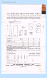 Butterick Pattern 6411 Envelope Back